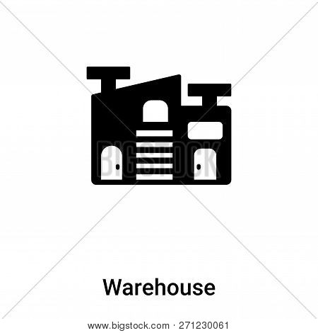 Warehouse Icon In Trendy Design Style. Warehouse Icon Isolated On White Background. Warehouse Vector