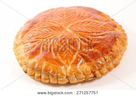 epiphany cake on white background