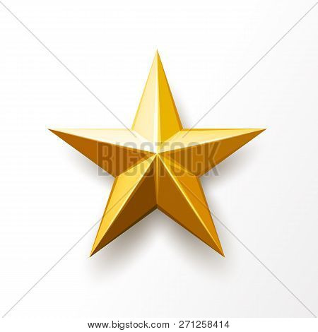 Vector Golden Star Ranking Symbol, Top Award