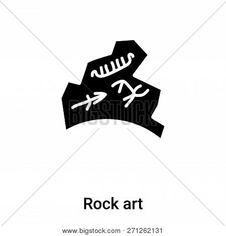 Rock Art Icon In Trendy Design Style. Rock Art Icon Isolated On White Background. Rock Art Vector Ic