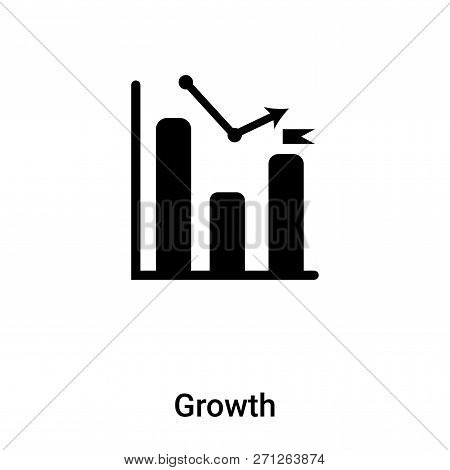 Growth Icon In Trendy Design Style. Growth Icon Isolated On White Background. Growth Vector Icon Sim