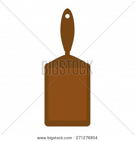 Wooden Cutting Board. White Background. Eps10. Vector Illustration.