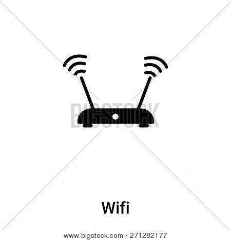 Wifi Signal Icon In Trendy Design Style. Wifi Signal Icon Isolated On White Background. Wifi Signal 