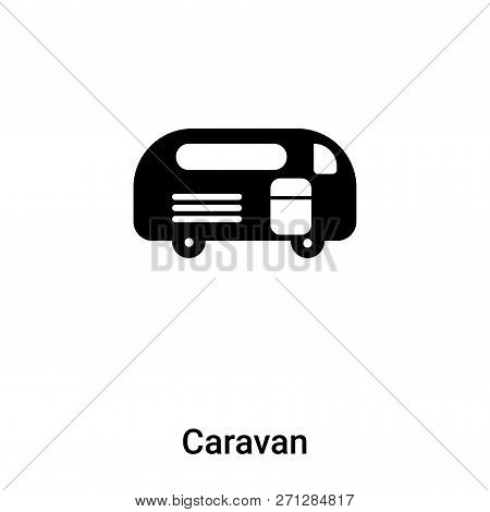 Caravan Icon In Trendy Design Style. Caravan Icon Isolated On White Background. Caravan Vector Icon 