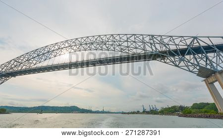 Bridge of the Americas  Puente de las Americas.  Built in 1957 and Once known as Thatcher Ferry Brid