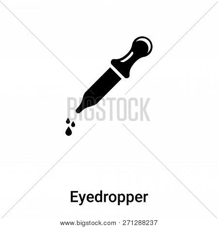 Eyedropper Icon In Trendy Design Style. Eyedropper Icon Isolated On White Background. Eyedropper Vec