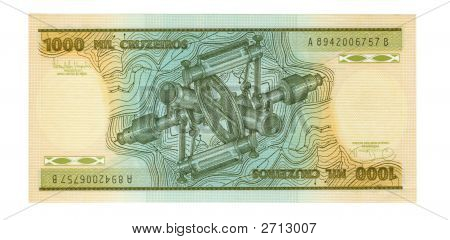 1000 Cruzeiro Bill z Brazílie