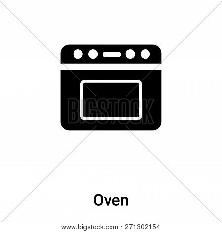 Oven Icon In Trendy Design Style. Oven Icon Isolated On White Background. Oven Vector Icon Simple An