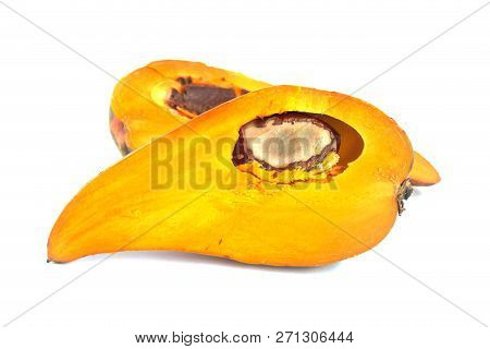 Canistel, Or Egg Fruit Is The Common Name Of This Fruit Isolate On White