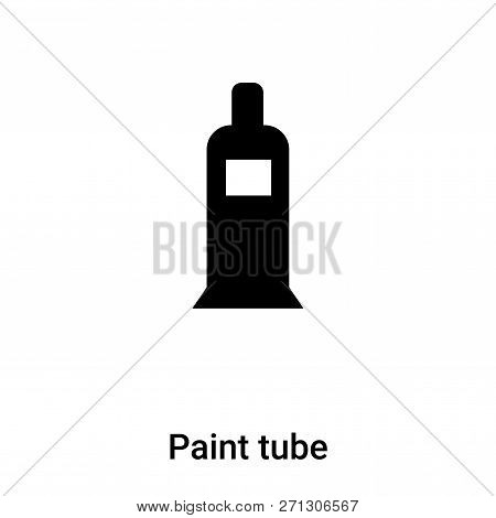 Paint Tube Icon In Trendy Design Style. Paint Tube Icon Isolated On White Background. Paint Tube Vec