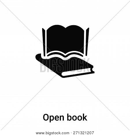 Open Book Icon In Trendy Design Style. Open Book Icon Isolated On White Background. Open Book Vector