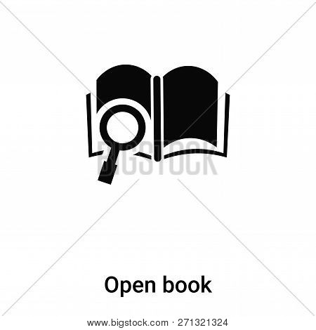 Open Book Icon In Trendy Design Style. Open Book Icon Isolated On White Background. Open Book Vector