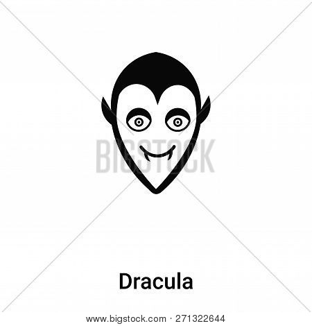 Dracula Icon In Trendy Design Style. Dracula Icon Isolated On White Background. Dracula Vector Icon 