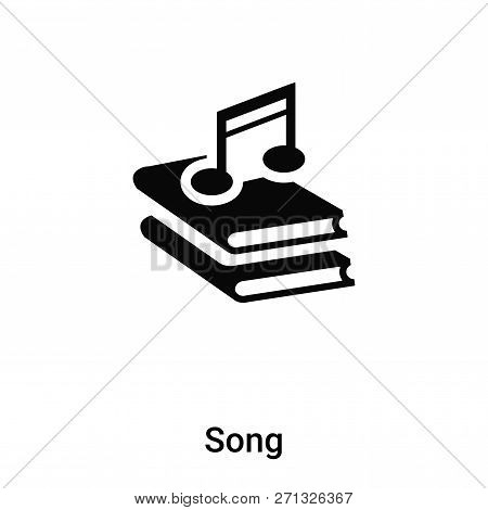 Song Icon In Trendy Design Style. Song Icon Isolated On White Background. Song Vector Icon Simple An