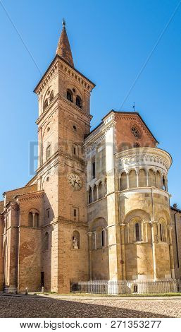 View At The Cathedral Of Saint Domninus (san Donnino) Of Fidenza - Italy