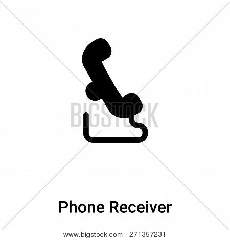 Phone Receiver Icon In Trendy Design Style. Phone Receiver Icon Isolated On White Background. Phone 