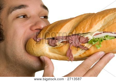 Mand spiser store Sandwich