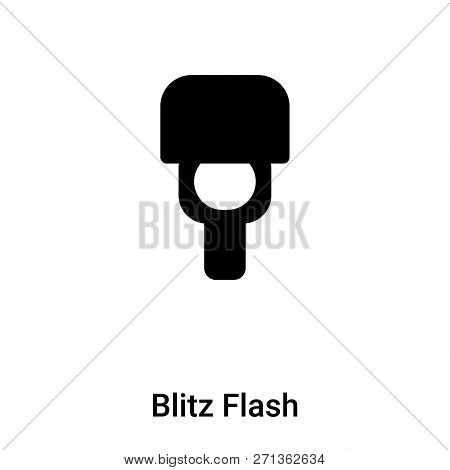 Blitz Flash Icon In Trendy Design Style. Blitz Flash Icon Isolated On White Background. Blitz Flash 
