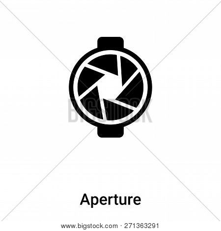 Aperture Icon In Trendy Design Style. Aperture Icon Isolated On White Background. Aperture Vector Ic