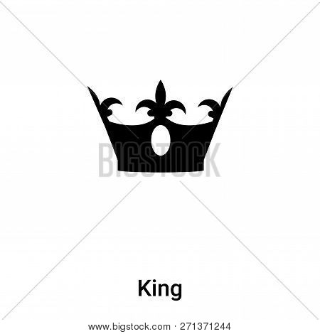 King Icon In Trendy Design Style. King Icon Isolated On White Background. King Vector Icon Simple An