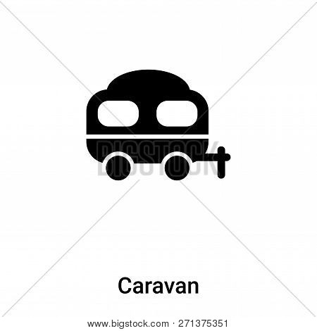 Caravan Icon In Trendy Design Style. Caravan Icon Isolated On White Background. Caravan Vector Icon 