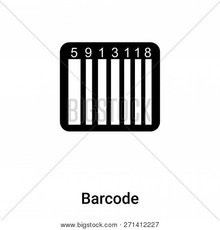 Barcode Icon In Trendy Design Style. Barcode Icon Isolated On White Background. Barcode Vector Icon 