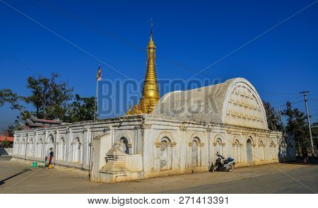 White Temple In Inle Lake, Myanmar