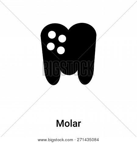 Molar Icon In Trendy Design Style. Molar Icon Isolated On White Background. Molar Vector Icon Simple