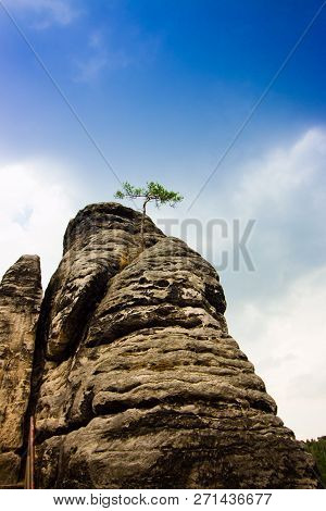 Rock Formations Of The Elbe Sandstone Mountains Around The Baste
