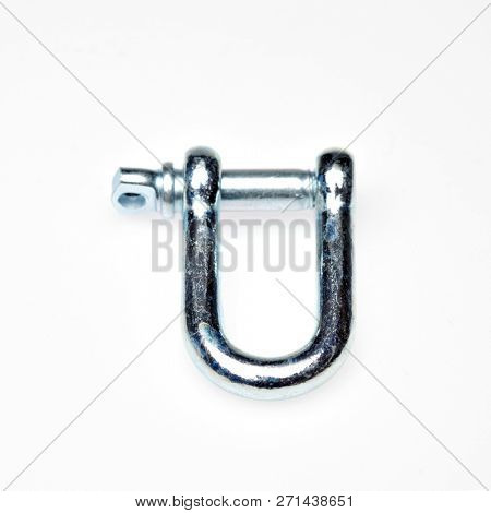 climbing equipment - carbine isolated on white background