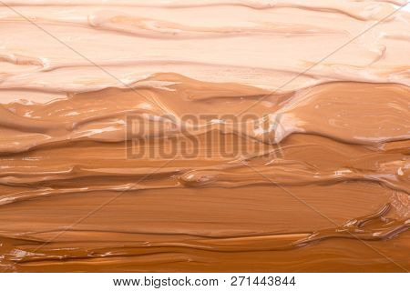 Makeup foundation in various colors