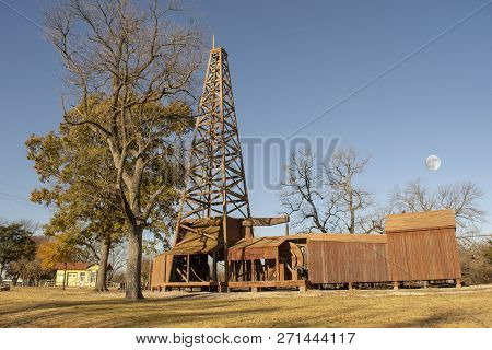 Turn Of The Century Oil Well In Oklahoma