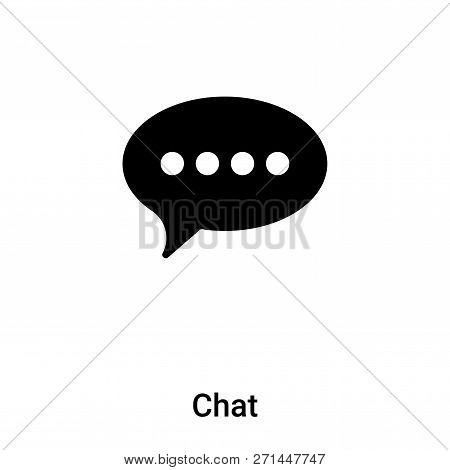 Chat Icon In Trendy Design Style. Chat Icon Isolated On White Background. Chat Vector Icon Simple An