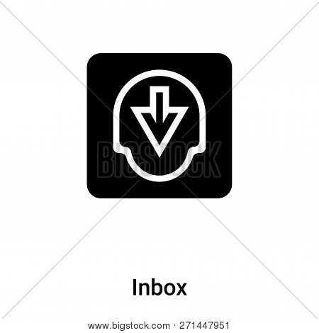 Inbox Icon In Trendy Design Style. Inbox Icon Isolated On White Background. Inbox Vector Icon Simple