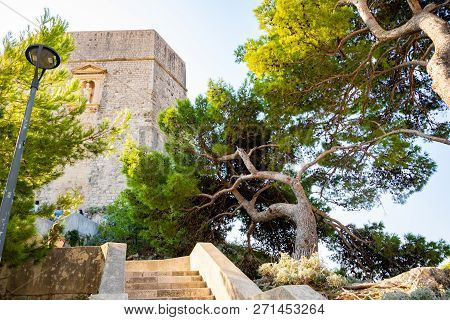 Stairs To Lovrijenac Fort At The Northern Harbor Entrance From The Old Town Walls In Dubrovnik In Cr