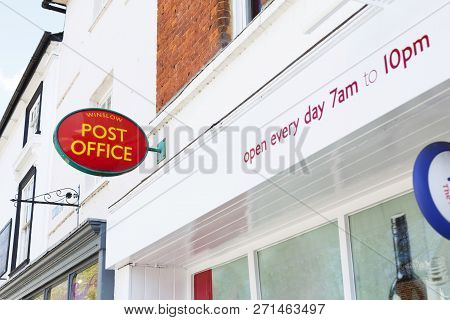 Winslow, Uk - April 27, 2015. Exterior Of A Local Post Office Branch In Winslow, Buckinghamshire. Th