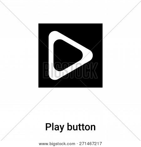 Play Button Icon In Trendy Design Style. Play Button Icon Isolated On White Background. Play Button 