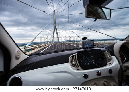 The Normandy Bridge In France