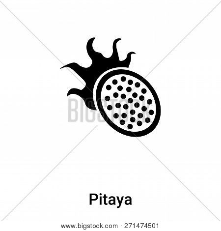 Pitaya Icon In Trendy Design Style. Pitaya Icon Isolated On White Background. Pitaya Vector Icon Sim