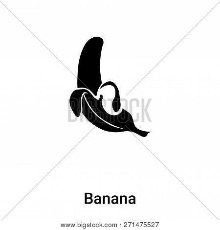 Banana Icon In Trendy Design Style. Banana Icon Isolated On White Background. Banana Vector Icon Sim