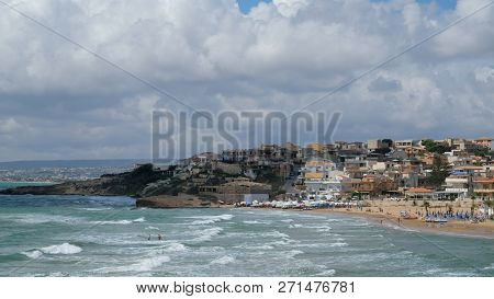 Cava D Aliga, Province Of Ragusa, Sicily. Cava  D Aliga Is A Small Seaside Town In Southeast Of Sici