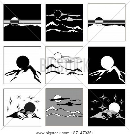 Thumbnail Images Featuring Day And Night In Black And White