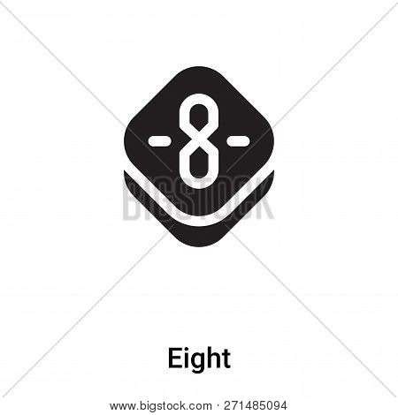 Eight Icon In Trendy Design Style. Eight Icon Isolated On White Background. Eight Vector Icon Simple