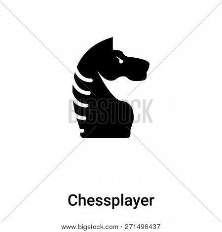 Chessplayer Icon In Trendy Design Style. Chessplayer Icon Isolated On White Background. Chessplayer 