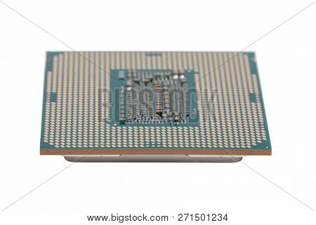 Modern Computer X86 Processor 9th Generation, Modern Central Processing Unit (cpu), Isolated On Whit