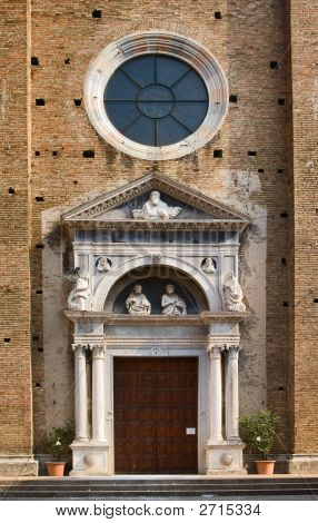 Kirche Portal, Salo, Italien