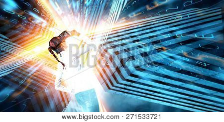 Future of virtual technology. Mixed media