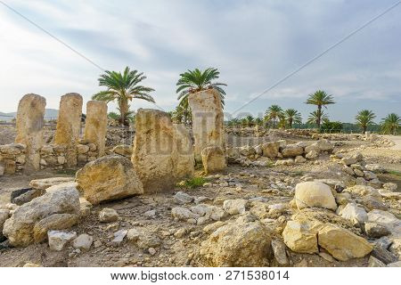 Antique House In Tel Megiddo National Park. Northern Israel