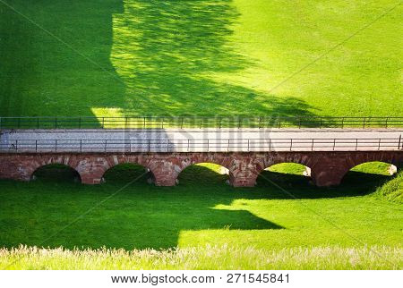 Walkway To Brisachs Gate Of Belfort Fortification