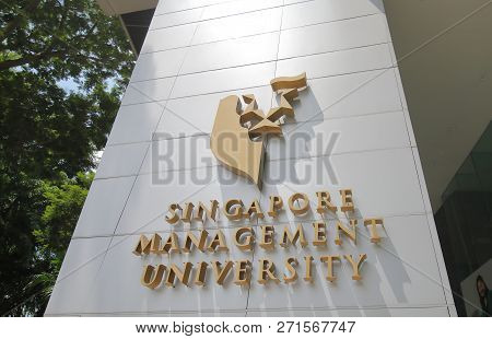 Singapore - November 16, 2018: Singapore Management University In Singapore.
